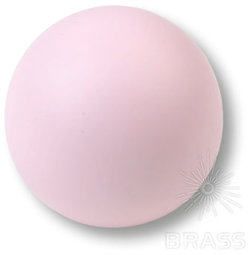 445RS1 Ручка кнопка детская коллекция , выполнена в форме шара, цвет розовый матовый